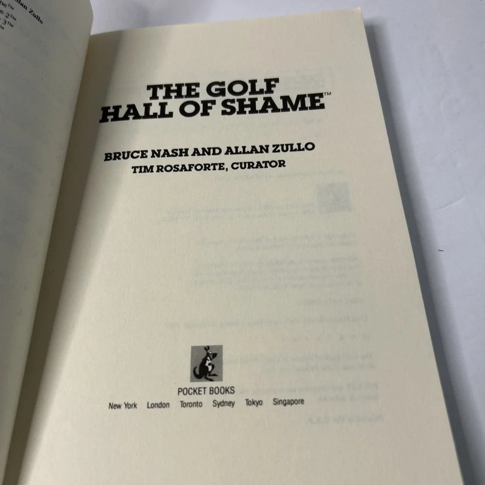 Golf Hall of Shame by Bruce Nash: Used